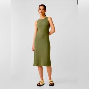 Gap Ribbed Midi Tank Dress Size Meduim